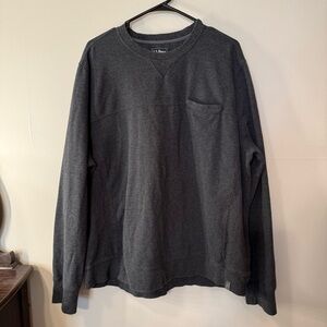 L.L. Bean Gray Crewneck Sweater Relaxed Fit